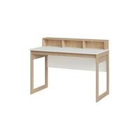 Schreibtisch Stranda Weß/Eiche B: 120cm - Eichefarben/Weiß, Design, Holzwerkstoff (120/91/60cm) - MID.YOU