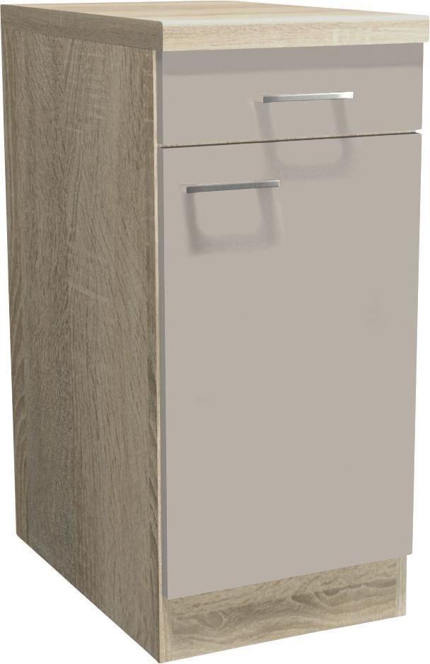 Spodná Kuchynská Skrinka Riva Us40 - farby dubu/šampanská, Moderný, kompozitné drevo (40/85/57cm)
