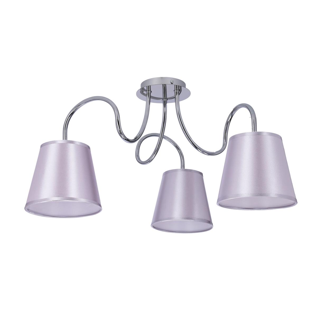 Deckenleuchte 33-70746 Luk - Chromfarben, KONVENTIONELL, Kunststoff/Metall (60/60/36cm)