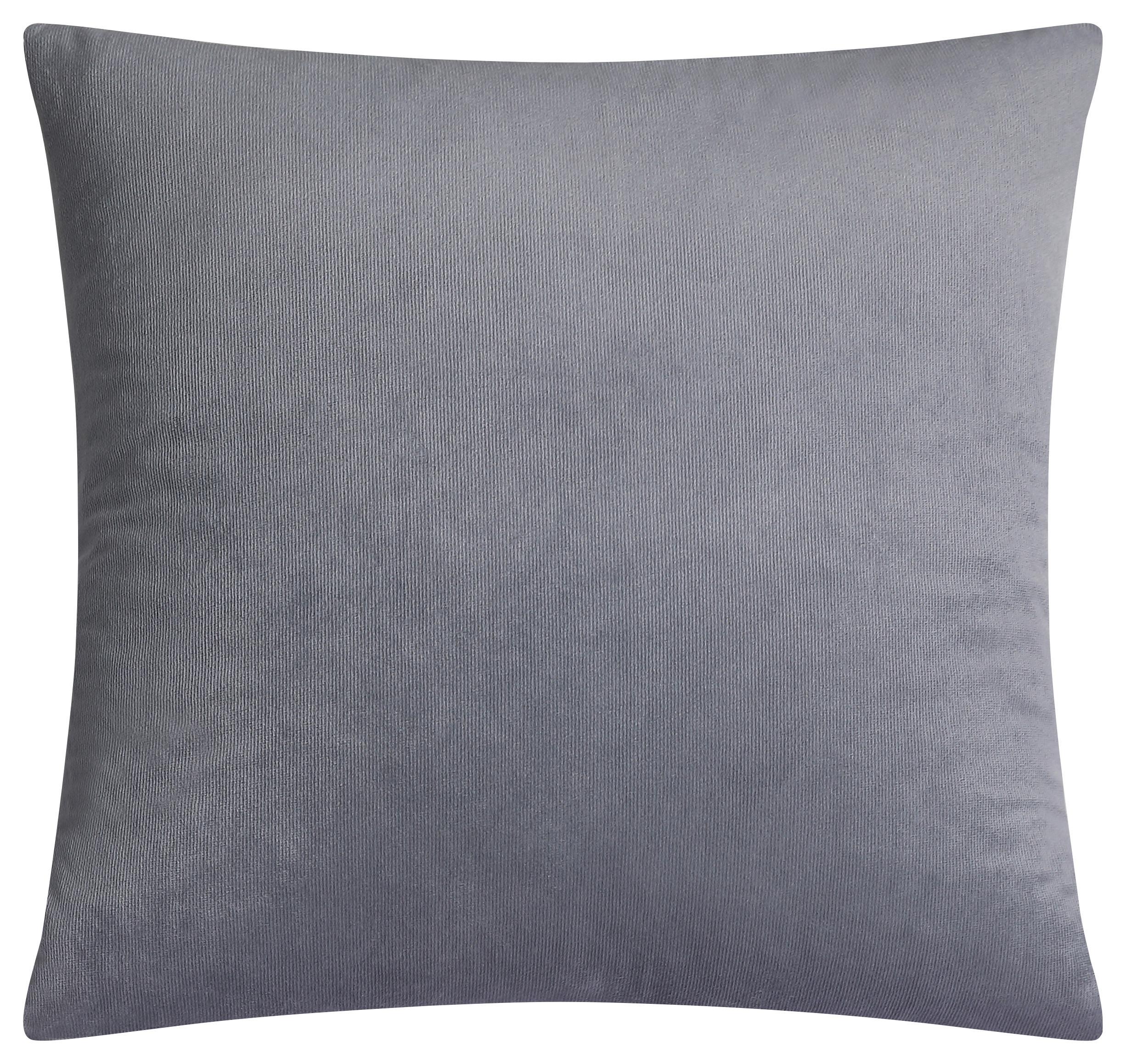 James Wood Zierkissen Elisa 45x45 cm Polyester Anthrazit mit Zipp