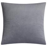 Zierkissen Elisa 45x45 Cm Polyester Anthrazit Mit Zipp - Anthrazit, ROMANTIK / LANDHAUS, Textil (45/45cm) - James Wood