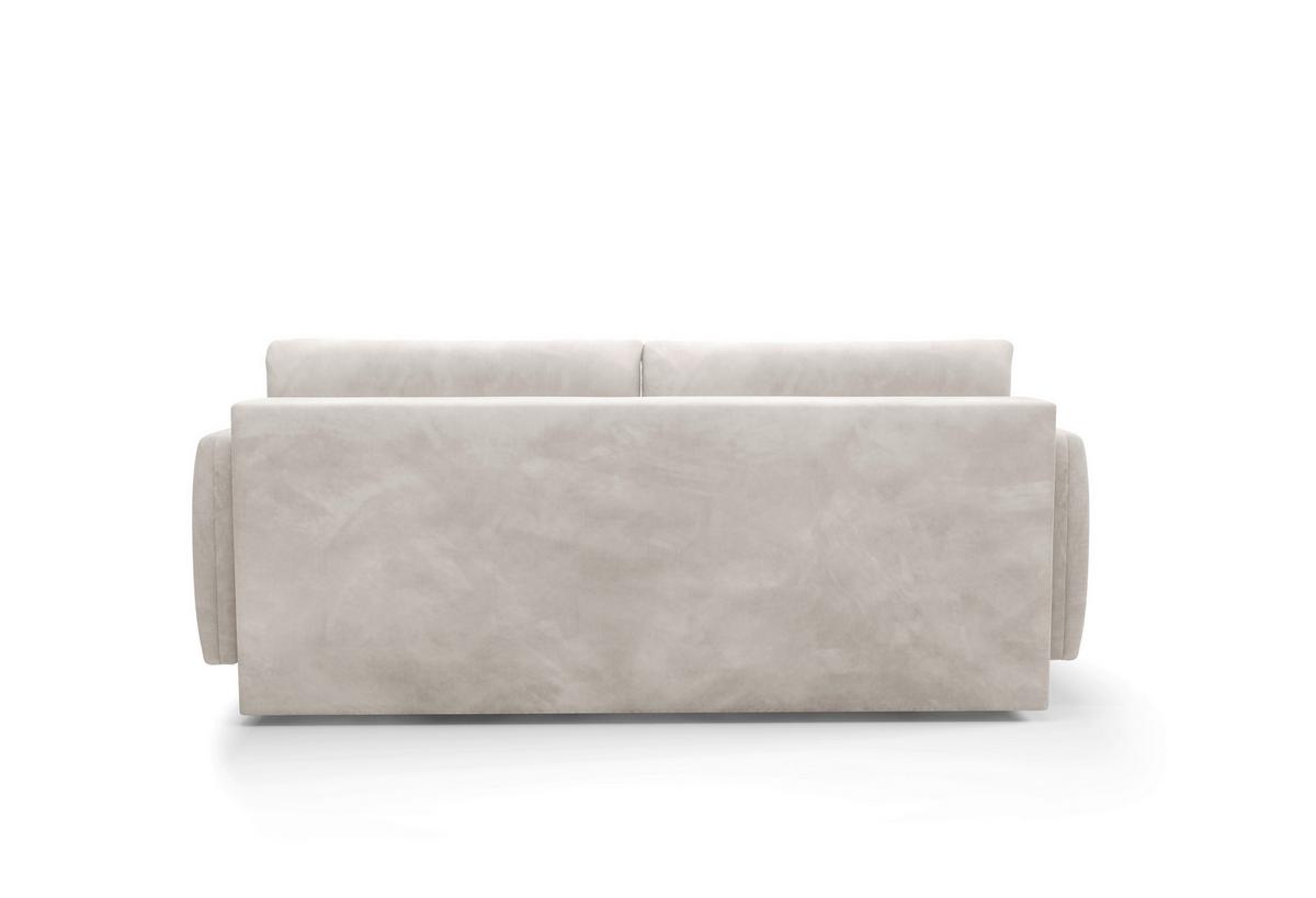 Schlafsofa Ingrid Creme B: 230cm - Creme/Schwarz, Design, Textil (230/100/103cm) - Livetastic