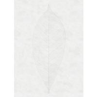 Fototapete Decent Leaf - Weiß/Grau, Trend (200/280cm)