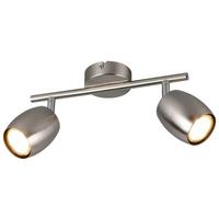 Strahler Greta - Nickelfarben, KONVENTIONELL, Kunststoff/Metall (36/15,5/8cm) - Luca Bessoni