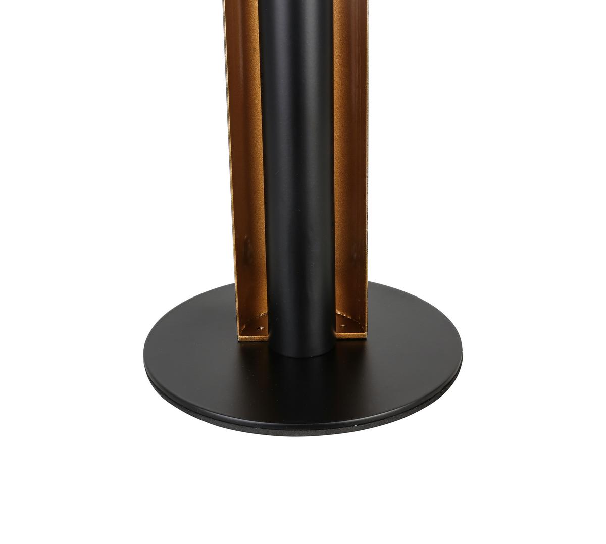 Stolná LED lampa GUMO, P/V: 15/47cm - čierna/zlatá, Modern, kov (15/47cm) - Mömax