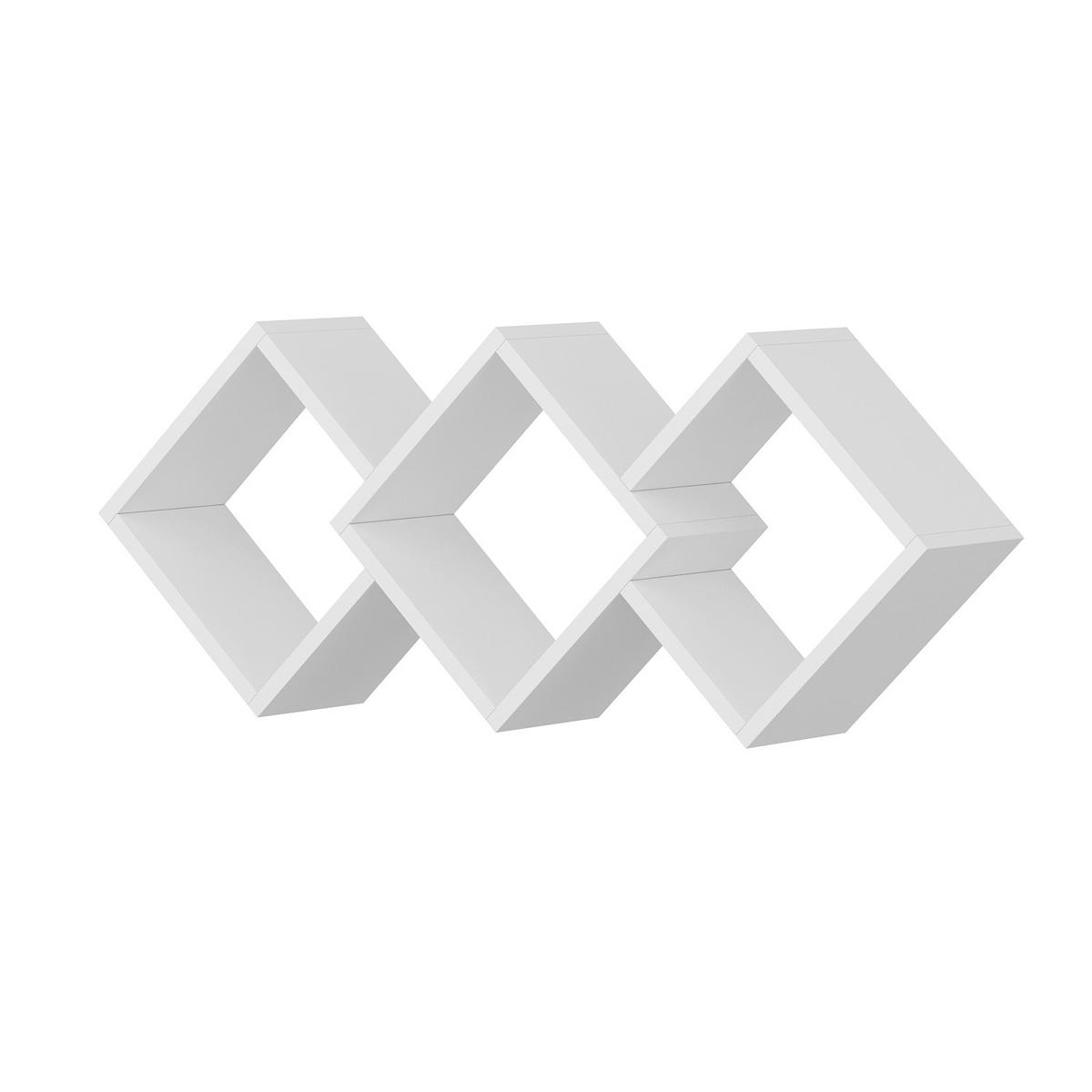 Wandregal Galaxy Weiß B: 102 Cm - Weiß, Design, Holzwerkstoff (102/42/20cm) - Livetastic