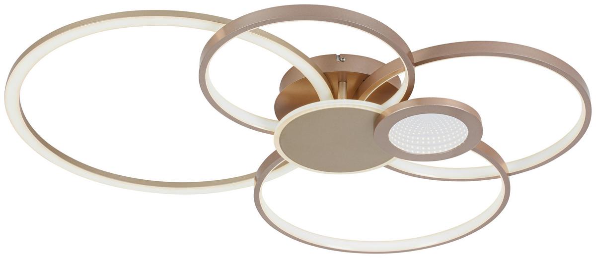 STROPNÍ LED SVÍTIDLO GENIAL - cappuccino/šampaňská, Moderní, kov/plast (80/64/9cm) - Mömax