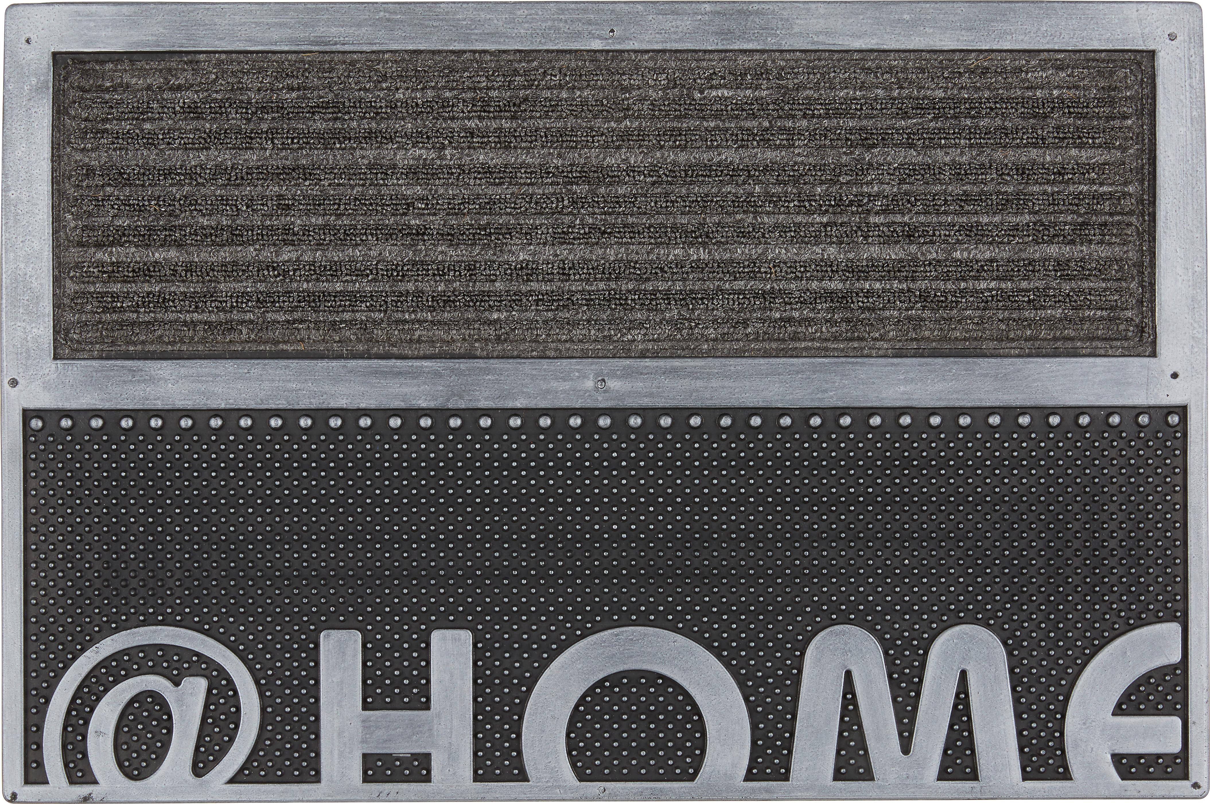 Dveřní Rohožka Home, 40/60cm - barvy stříbra, plast (40/60cm) - Modern Living