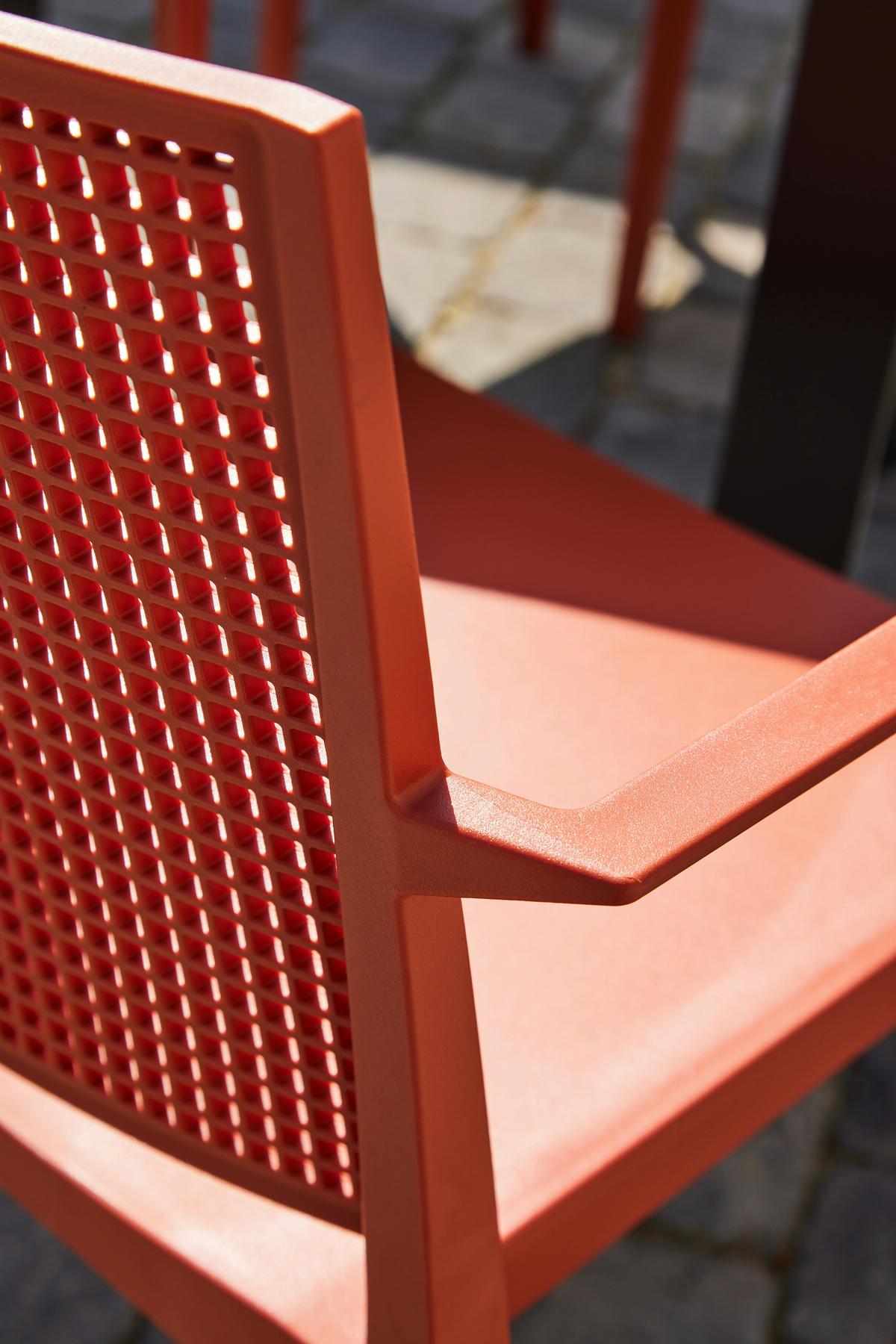 Stapelstuhl T20121 - Rot, Basics, Kunststoff (46/80/56cm) - Siena Garden