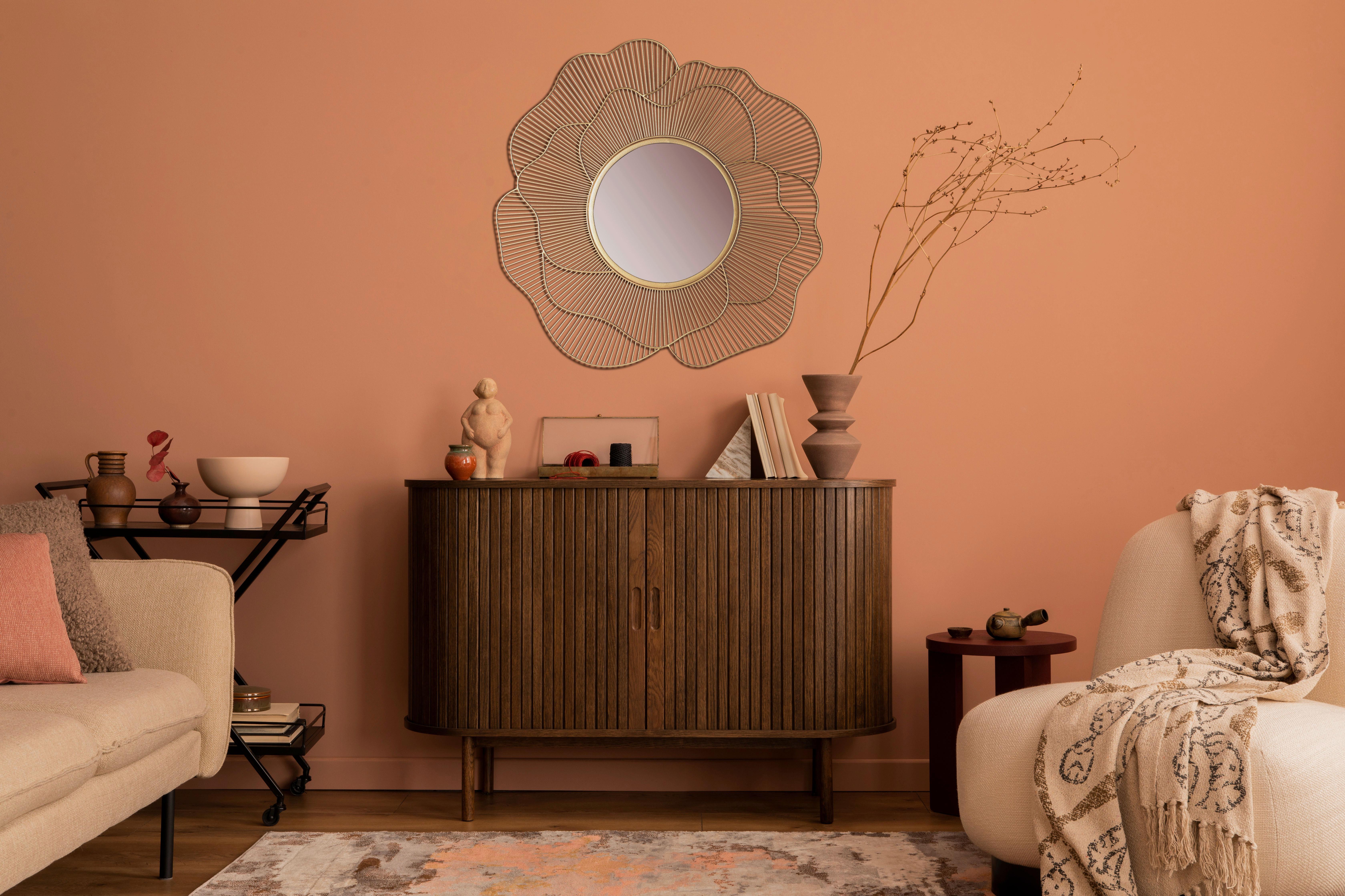 Wandspiegel Goldfarben B: 77 cm - Goldfarben, Design, Glas/Metall (77/77/2,5cm) - MID.YOU