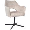 ŽIDLE S PODRUČKAMI VALLETTA - černá/krémová, Konvenční, kov/textil (64/85/61cm) - Best Price