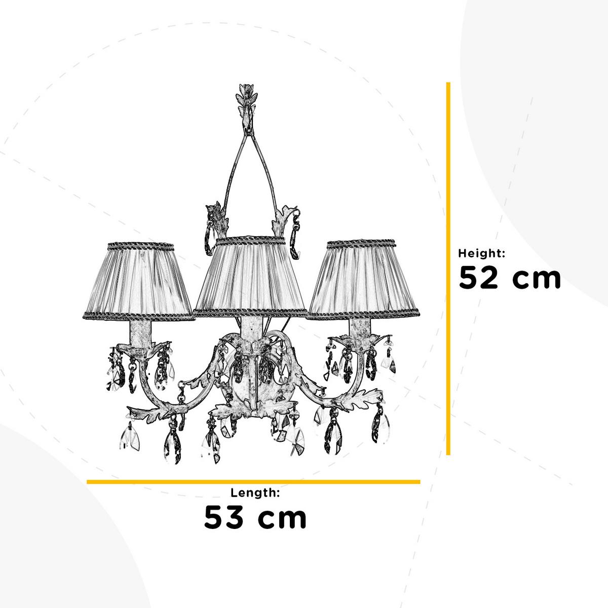 Wandleuchte Perlmutt L: 53 cm 6w - Perlmutt, Design, Textil/Metall (53/52/52cm)