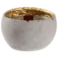 Svíčka v nádobce Coconut - hnědá, Moderní, kámen/keramika (12,5/8cm) - Modern Living