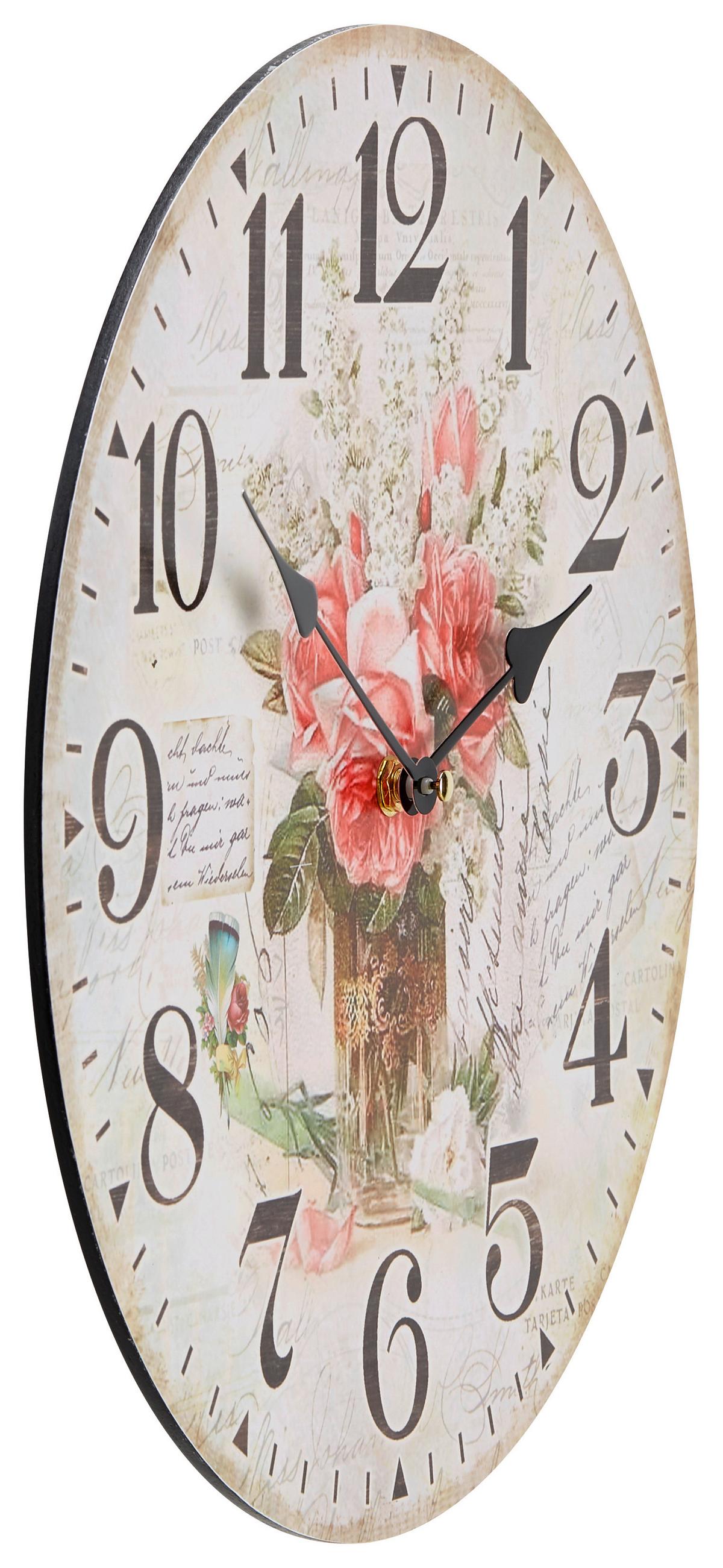 Wanduhr Alexandros Versch. Designs, D: 35 Cm - Multicolor, Basics, Papier/Holzwerkstoff (35cm) - Luca Bessoni