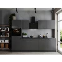 Küchenblock Oliver Grau B: 280 cm - Grau, Design, Holzwerkstoff (280cm) - Respekta