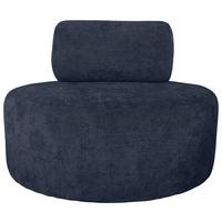 Relaxsessel Moss Dunkelblau B: 88 cm - Schwarz/Dunkelblau, Basics, Textil (88/70/88cm) - Livetastic