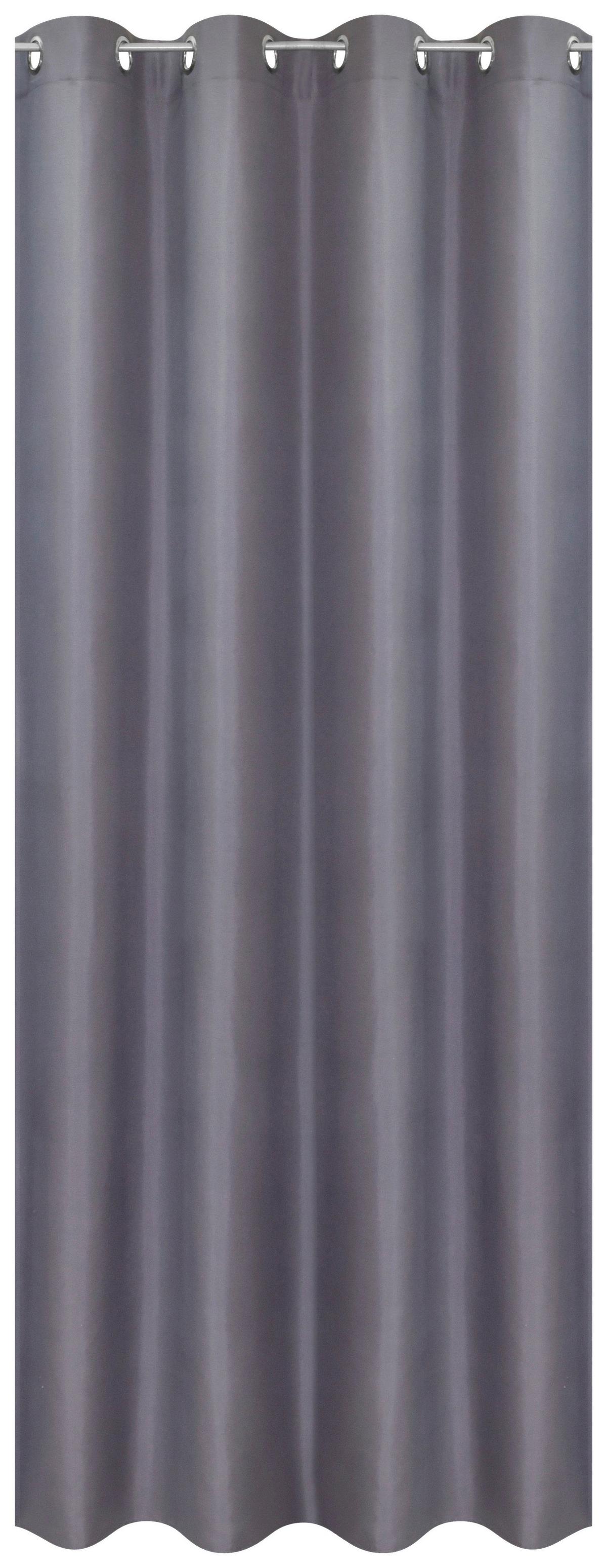 Ringlis Függöny Barnaby - ezüstszínű, Konventionell, textil (140/245cm) - Ondega