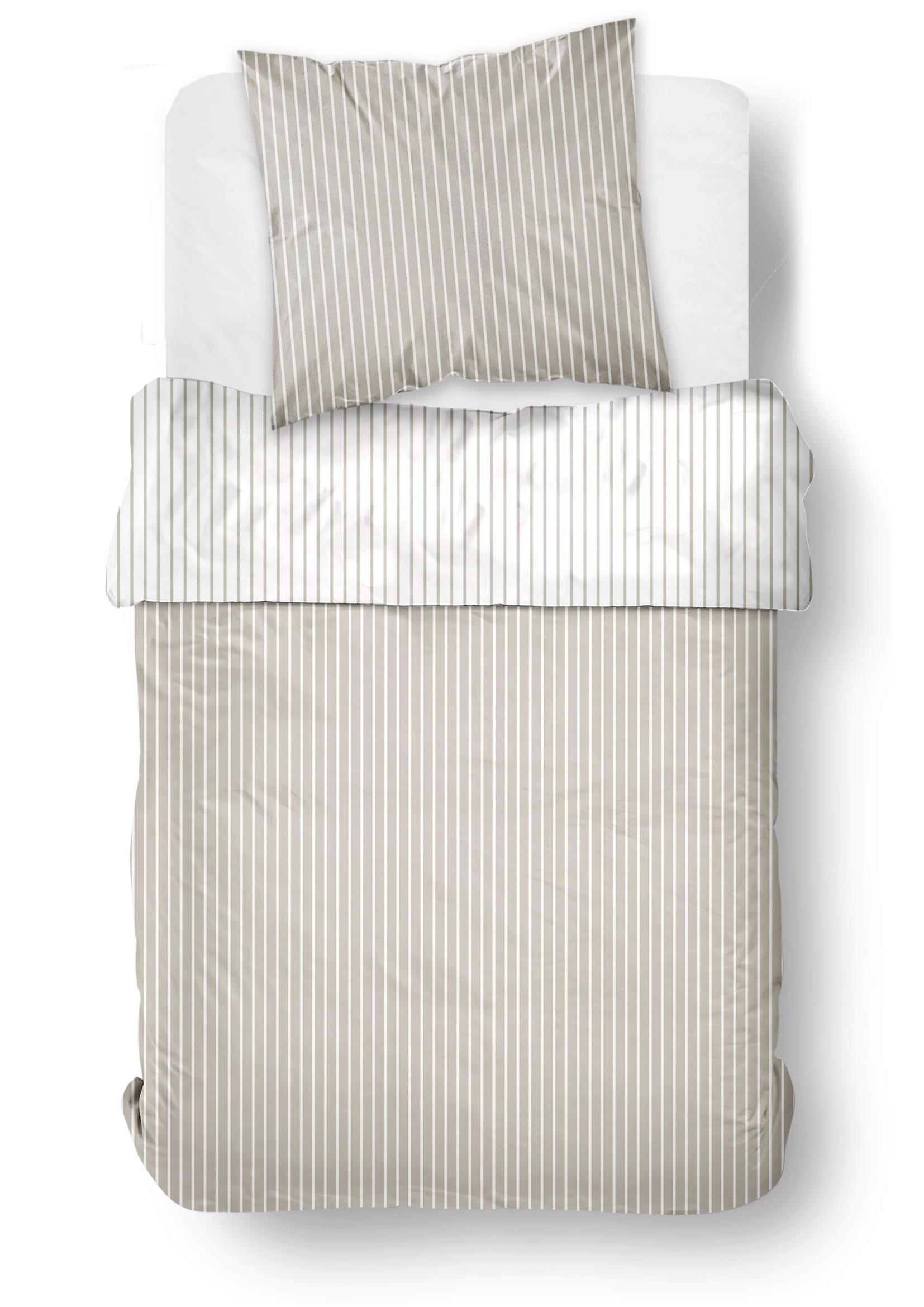 POSTEĽNÁ BIELIZEŇ TAYLOR - perleťová, Natur, textil (140/200cm)