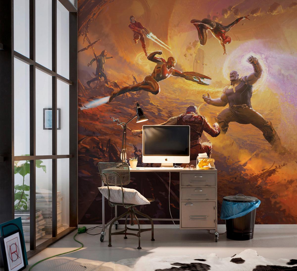 Fototapete Avengers Epic Battle Tiitan - Multicolor, Trend, Papier (250/280cm)