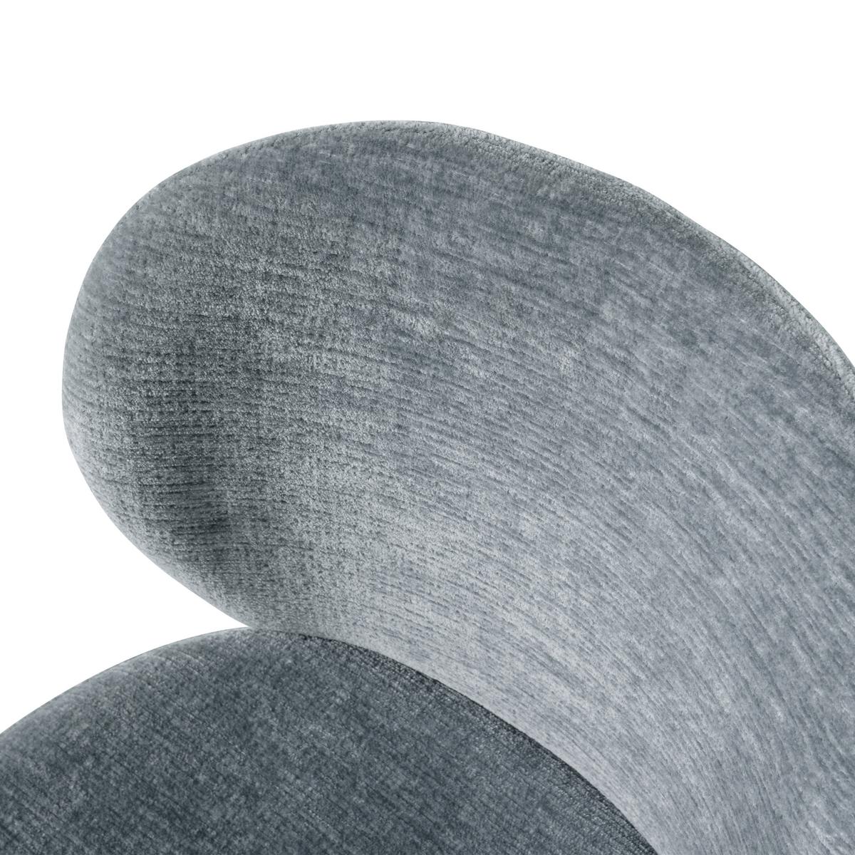 STUHL-SET Femke Blau B: 58cm - Blau, MODERN, Textil/Metall (58/80/65cm) - Livetastic