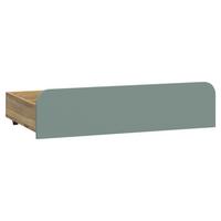 ÚLOŽNÝ PROSTOR POD POSTEL HOA - barvy dubu/šalvějově zelená, Moderní, kompozitní dřevo (91/23/53cm)