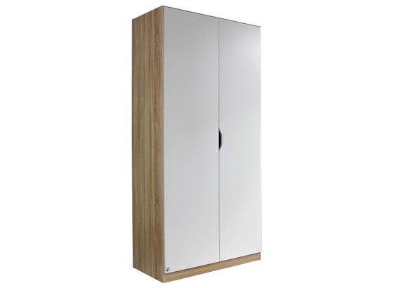 Drehtürenschrank Freising 91 cm Eiche/Weiß - Weiß/Sonoma Eiche, MODERN, Holzwerkstoff (91/197/54cm) Drehtürenschrank Freising 91 cm Eiche/Weiß - Weiß/Sonoma Eiche, MODERN, Holzwerkstoff (91/197/54cm)