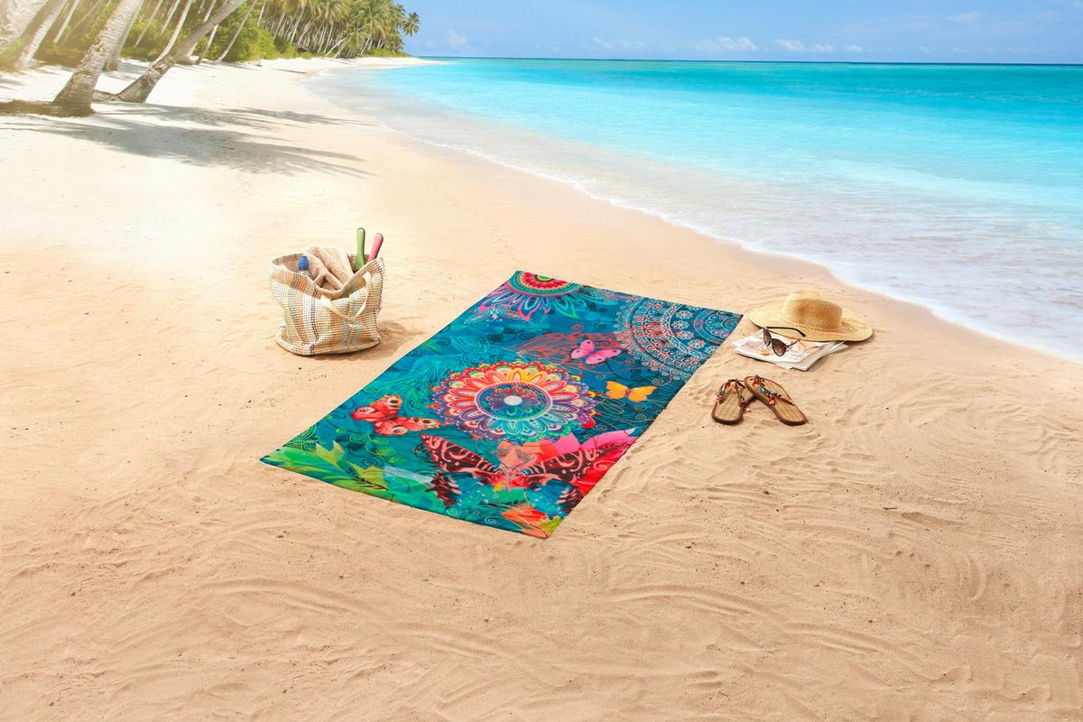Strandtuch Parada Multicolor 100x180 Cm - Multicolor, Trend, Textil (100/180cm)