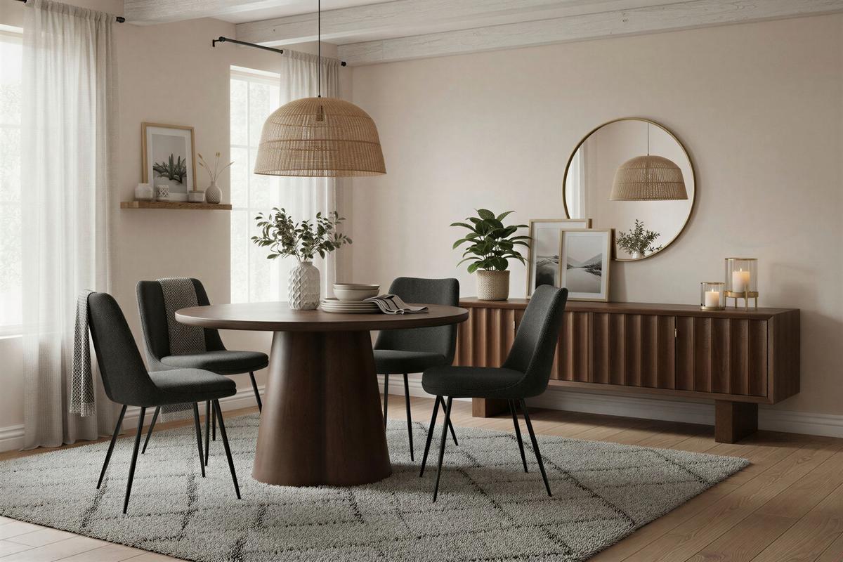Lowboard Mangoholz braun B: 180cm - Braun, Design, Holz (180/60/45cm) - MID.YOU
