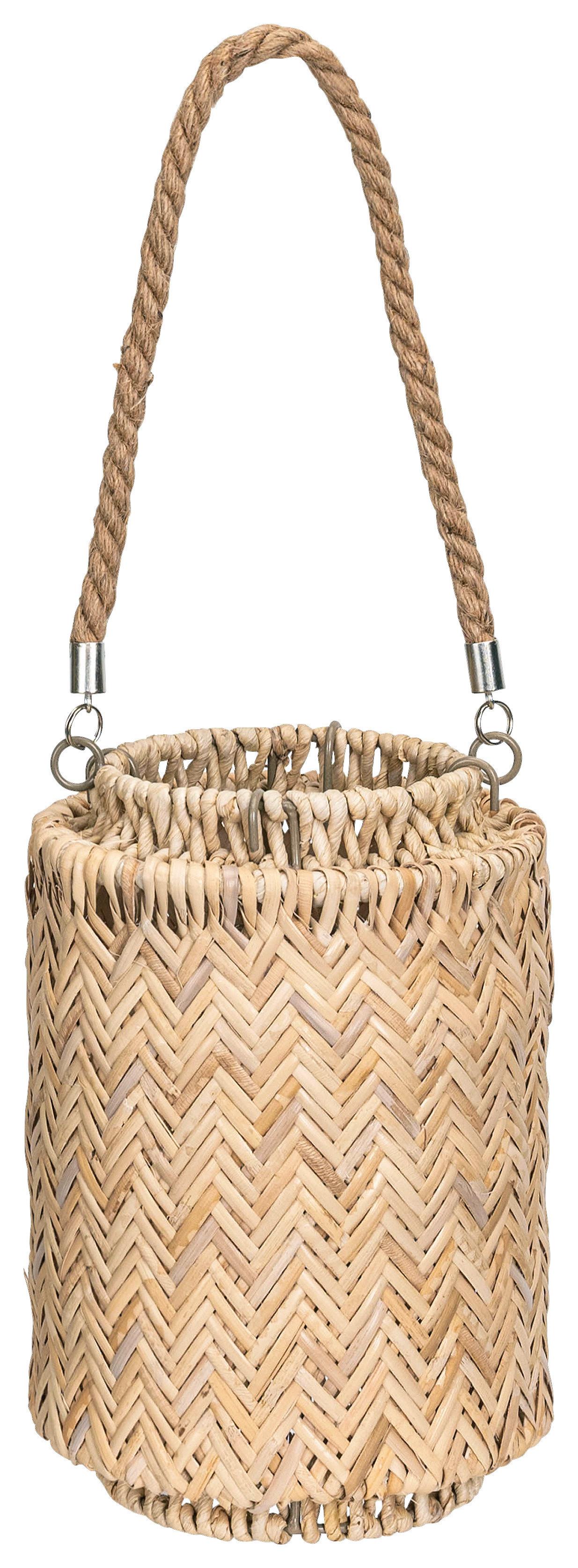 Lucerna Ciato, výška: 23cm - přírodní barvy, kov/dřevo (16/23cm) - Premium Living