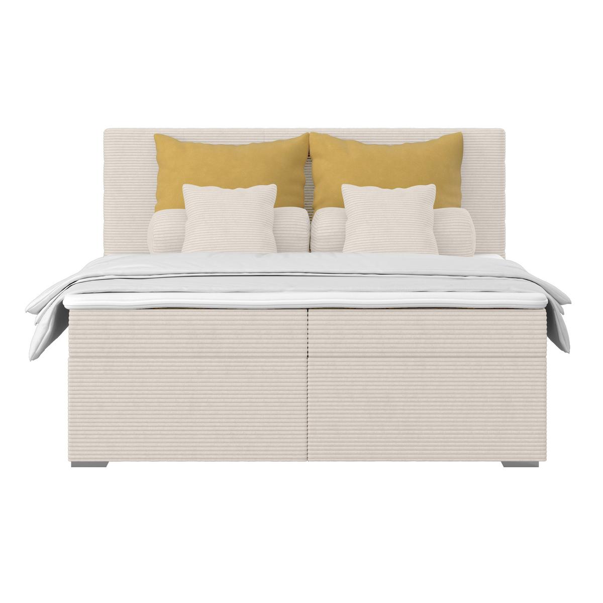 Kárpitozott Ágy Adria 160/200cm - Pezsgő, Konventionell, textil/fa (160/200cm)