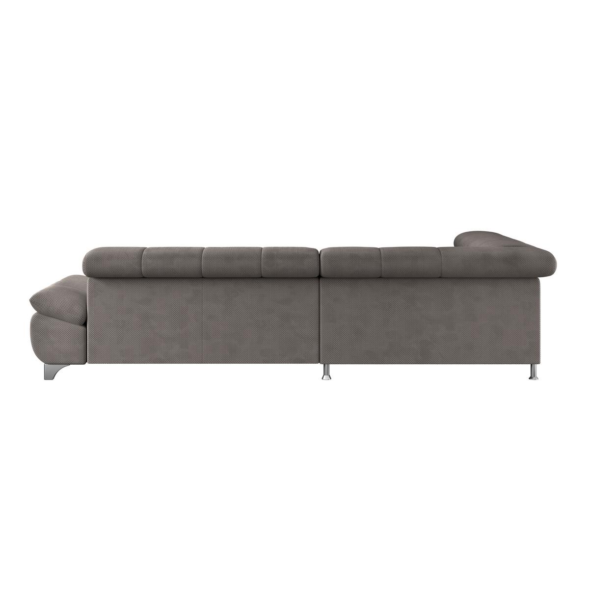 Ecksofa Gemini Braun, B: 234cm - Chromfarben/Braun, KONVENTIONELL, Textil (234/312cm)