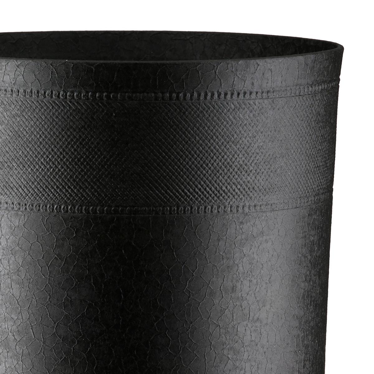 Übertopf D/H: 22x34 cm - Goldfarben/Schwarz, LIFESTYLE, Metall (22/34cm)