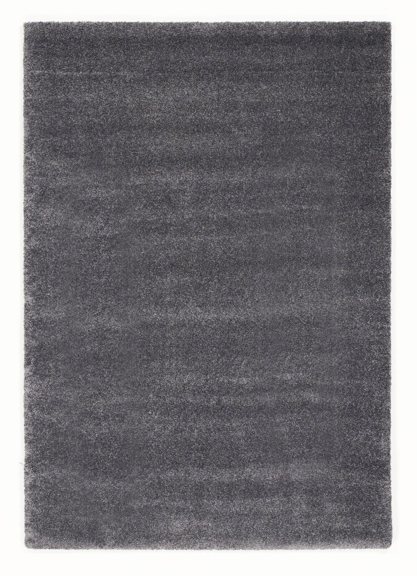 Hochflorteppich Dunkelgrau Bellevue 120x170 cm - Dunkelgrau, Basics, Textil (120/170cm) - Novel