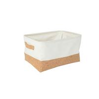 Regalkorb Rayn - Naturfarben/Weiß, Design, Holz/Textil (36/26/20cm) - James Wood