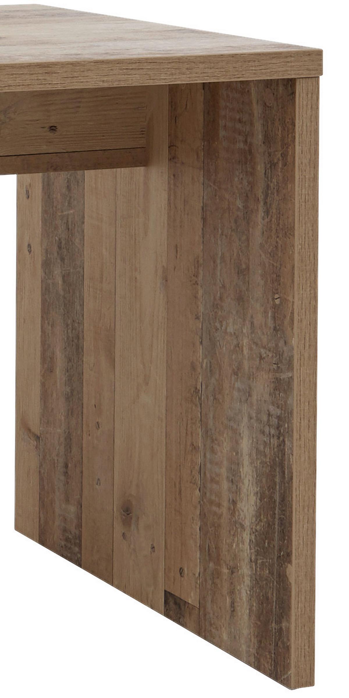 Psací stůl MERLIN - barvy smrku/přírodní barvy, Basics, kompozitní dřevo/plast (130/70/75cm)