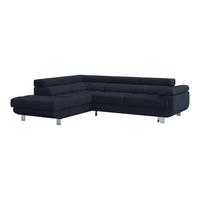 Ecksofa Savona - Dunkelblau, MODERN, Textil (230/270cm) - Ondega