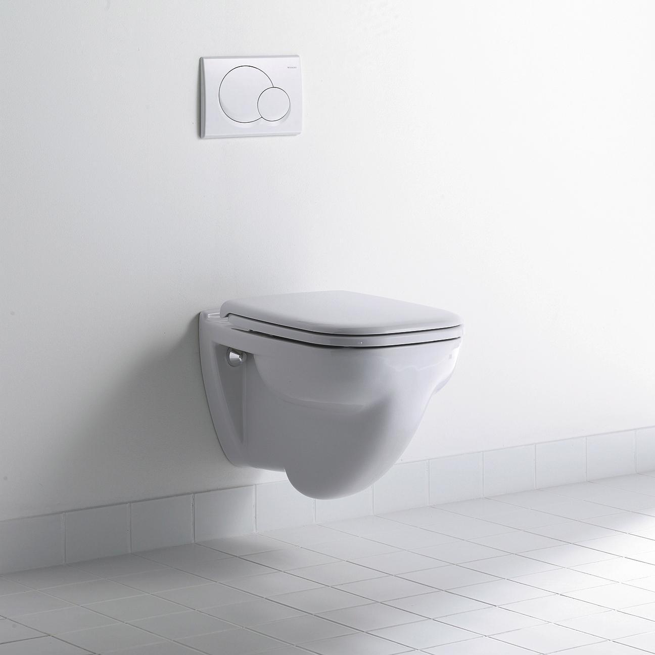 Duravit Hänge WC-Set D-Code - Weiß, Basics, Keramik/Kunststoff (56,6/40/45cm) - Duravit