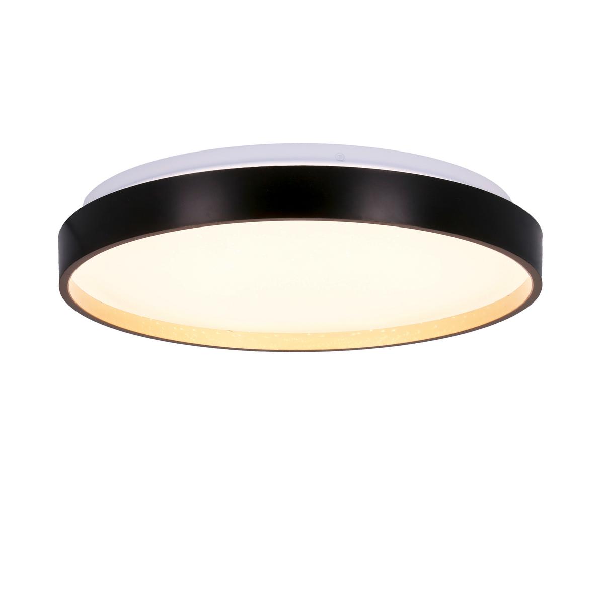 Led-deckenleuchte 13-11299 Florida - Goldfarben/Schwarz, KONVENTIONELL, Kunststoff/Metall (33/33/6cm)