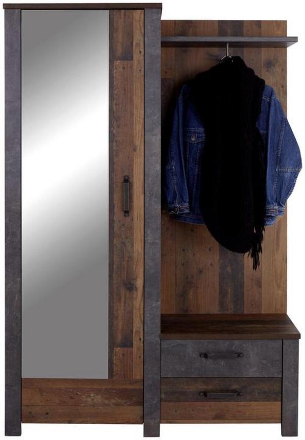 Garderobe mit Spiegeltür und Laden online kaufen