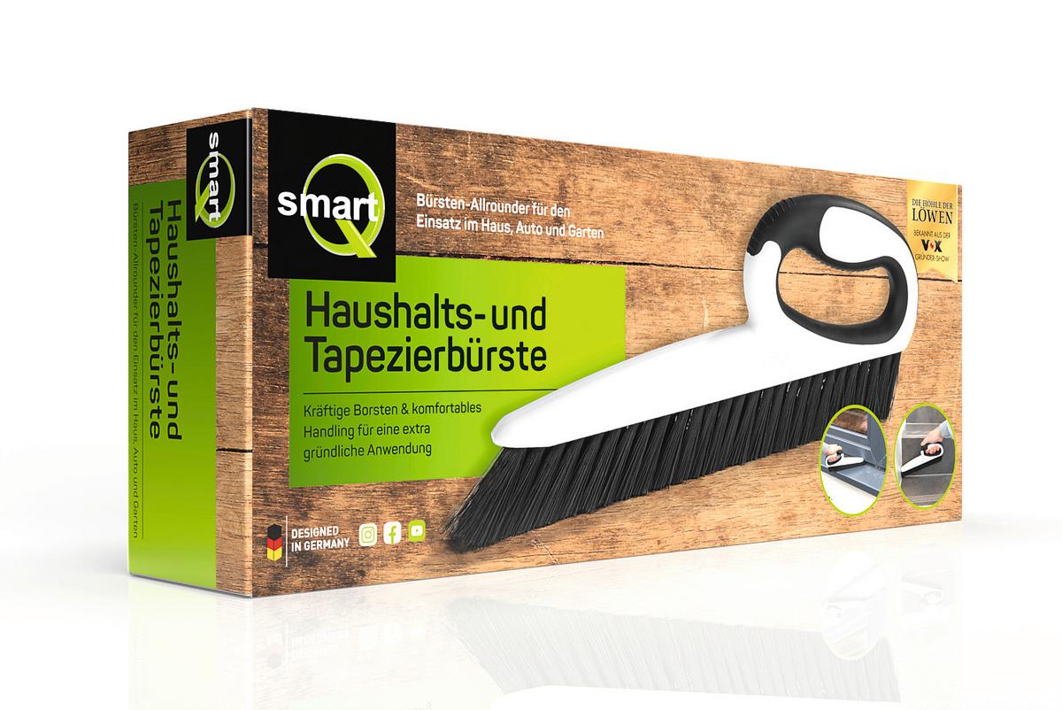 Reinigungsbürste L: 31 cm Gummi Ergonomisch - Schwarz/Weiß, Basics, Kunststoff (31/12/2,5cm)
