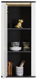 Weiß-Graues Hängeelement in Hochglanz kaufen Weiß-Graues Hängeelement in Hochglanz kaufen