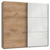 Schwebetürenschrank B: 250 Cm Level 36c Weiß/eiche Dekor - Eichefarben/Weiß, MODERN, Holzwerkstoff (250/236/65cm) - MID.YOU