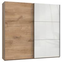Schwebetürenschrank B: 250 Cm Level 36c Weiß/eiche Dekor - Eichefarben/Weiß, MODERN, Holzwerkstoff (250/236/65cm) - MID.YOU