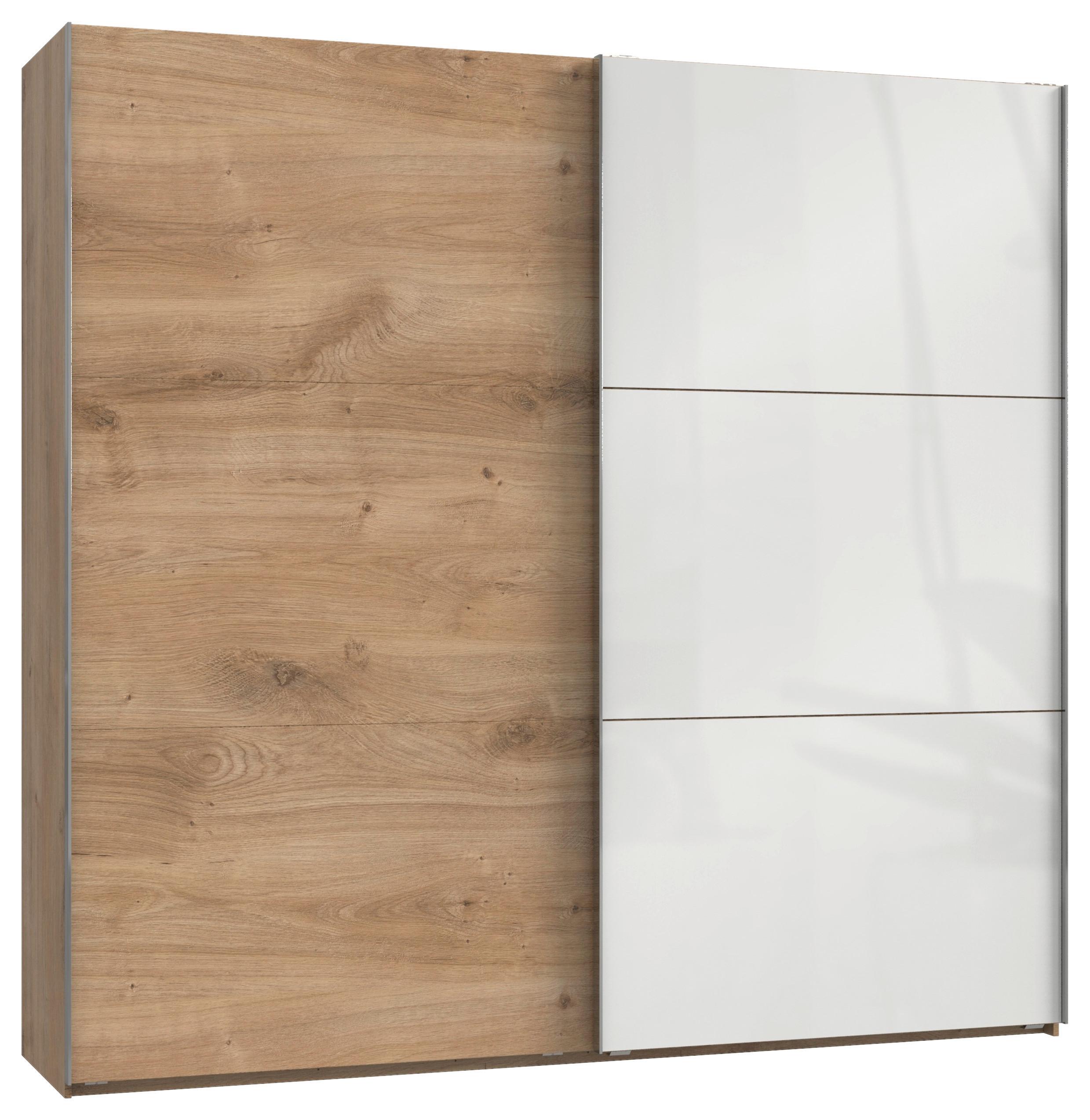 Schwebetürenschrank B: 250 Cm Level 36c Weiß/eiche Dekor