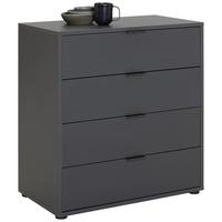 Komoda so 4 zásuvkami Bounty, antracitová - antracitová, Modern (81/87/45cm) - Premium Living