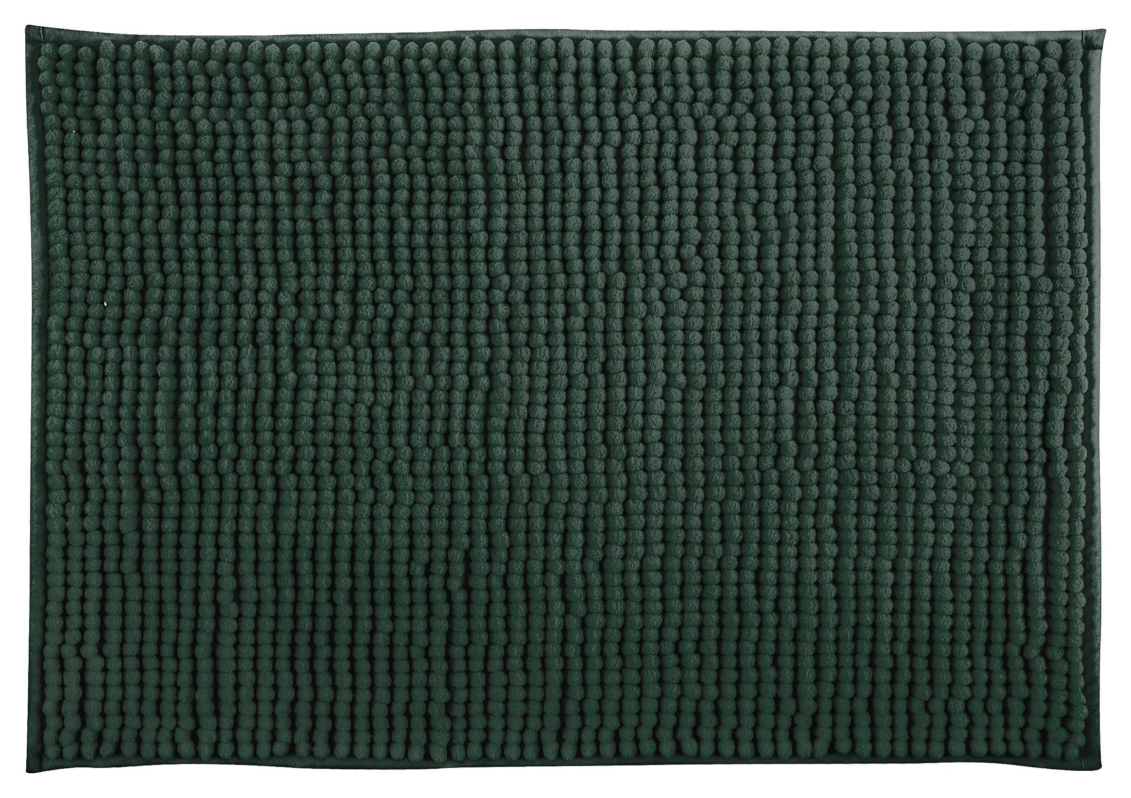 Badteppich Dunkelgrün 50 /80cm - Dunkelgrün, KONVENTIONELL (50/80cm) - Spirella