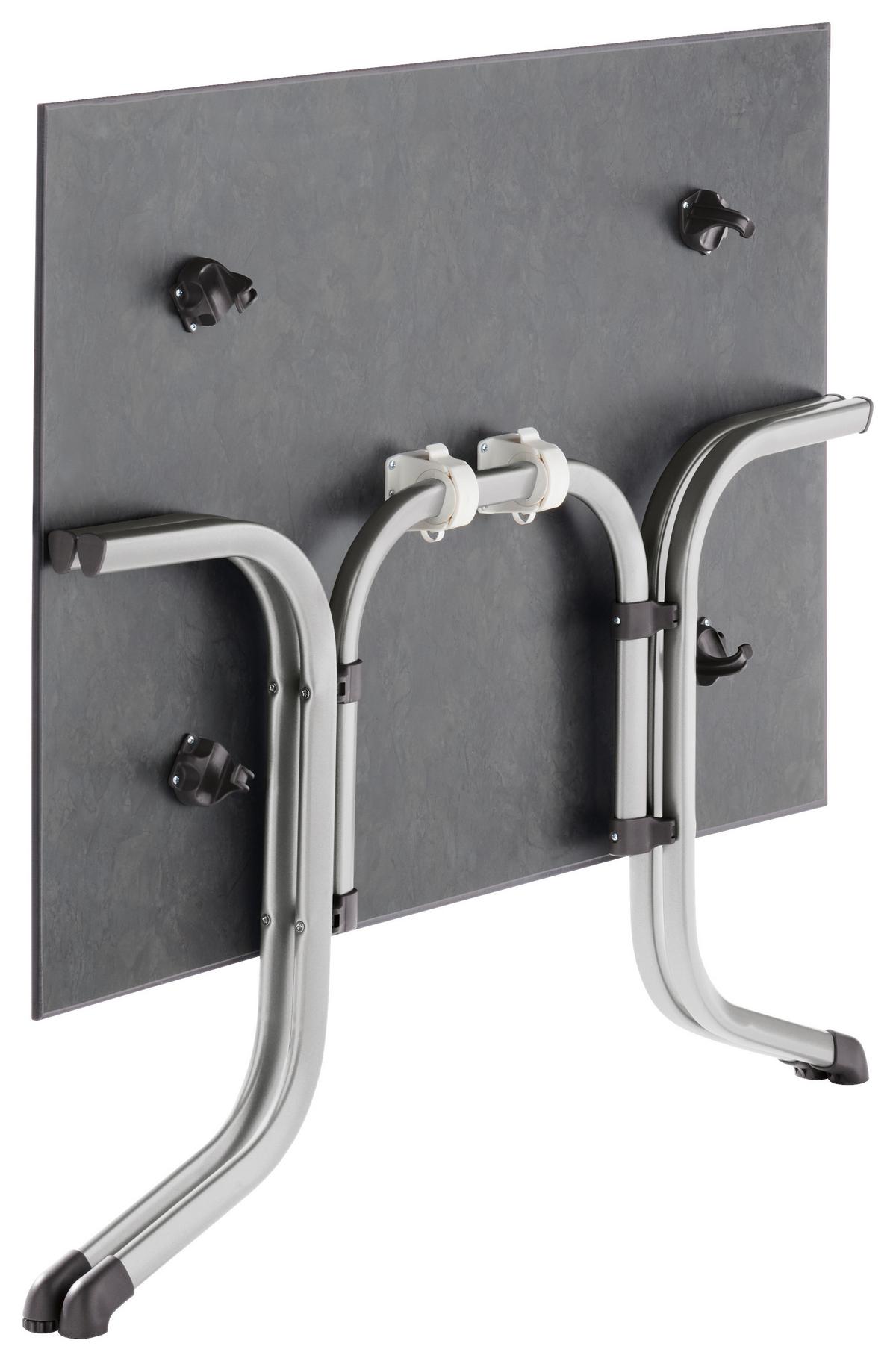 Gartentisch Klappbar Holzwerkstoff/Metall L 120 cm - Anthrazit/Graphitfarben, MODERN, Holzwerkstoff/Metall (120/80/73cm) - Sieger