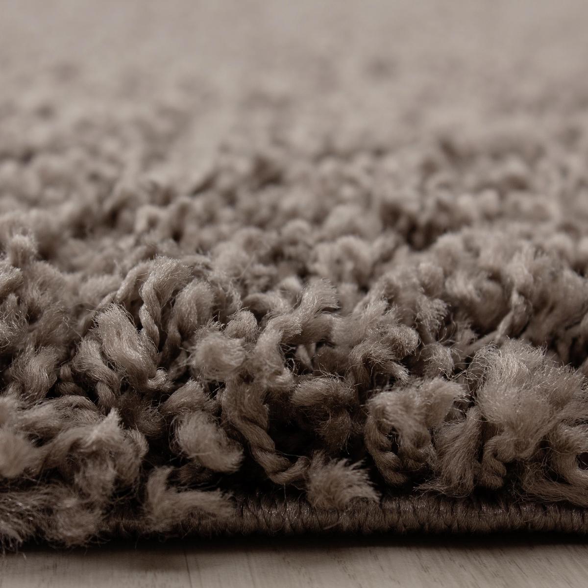 Hochflor Teppich Taupe Life 120x170 cm - Taupe, KONVENTIONELL, Textil (120/170cm) - Novel