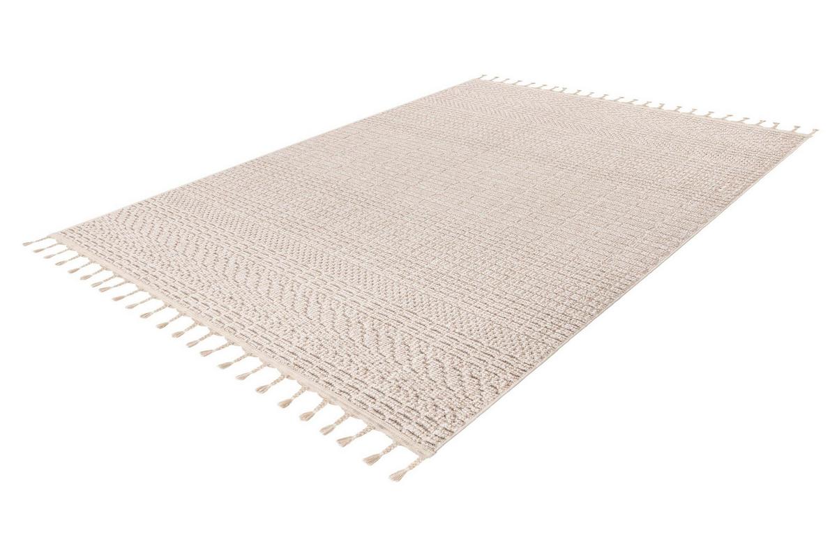 Flachwebteppich Beige, BxL: ca. 160x230 cm - Beige, Basics, Textil (160/230cm) - Kayoom