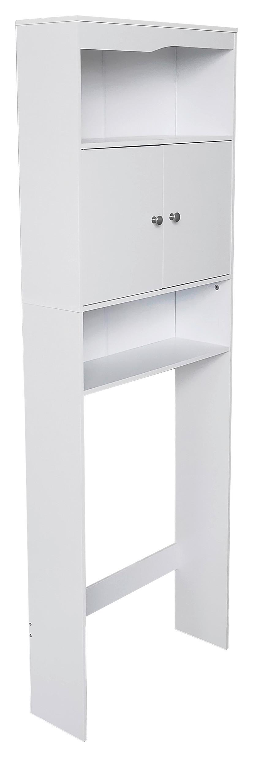 Waschmaschinenschrank B: 63cm Weiß - Weiß, KONVENTIONELL, Holzwerkstoff (63/178/20cm) - MID.YOU